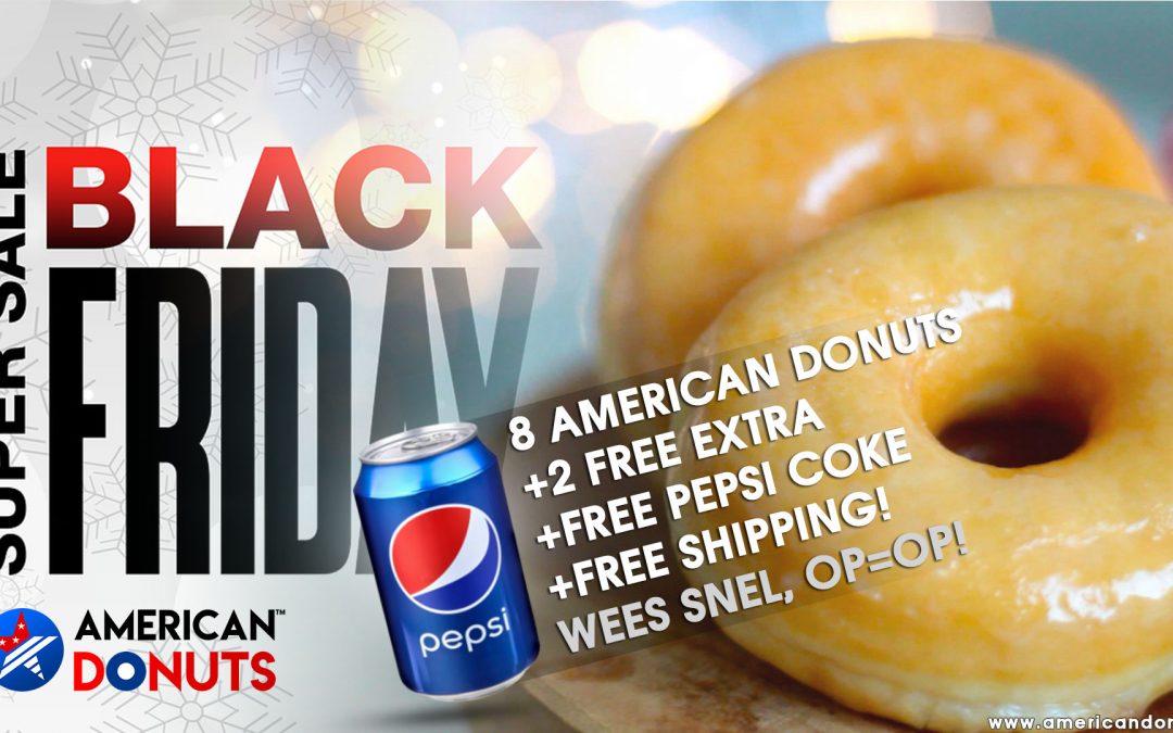 #BLACKFRIDAY #DONUTDEAL bij #AmericanDonuts.nl!