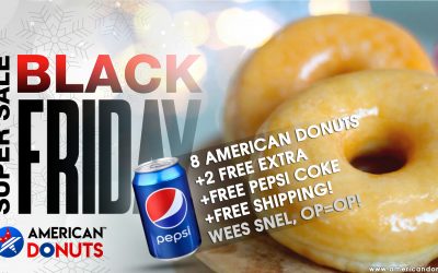#BLACKFRIDAY #DONUTDEAL bij #AmericanDonuts.nl!