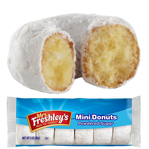 Mrs Freshleys Mini Donuts Powdered Sugar Donettes Kopen in Nederland