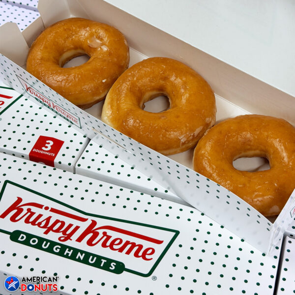 Krispy Kreme Original Glazed Donuts Berliner Doughnuts 3 Pack