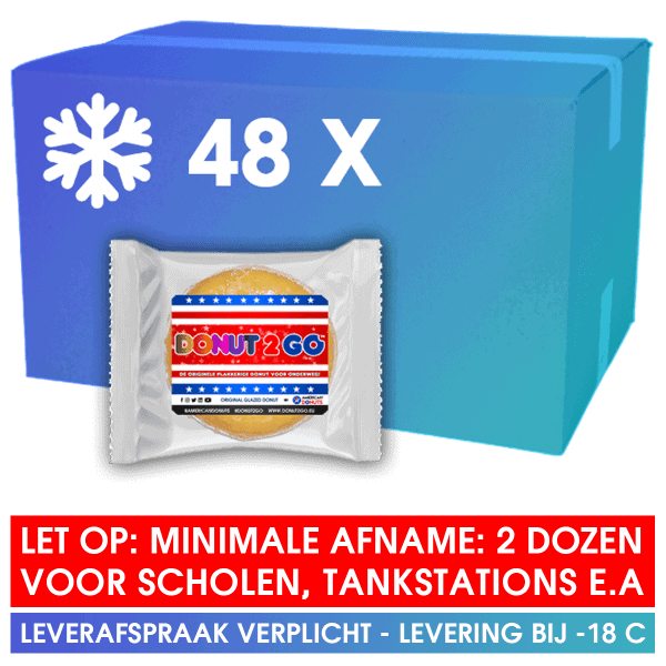Enkele Donut voor Tankstations en scholen donuts van vroeger als kado cadeau traktatie