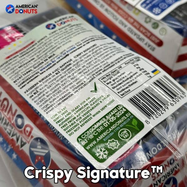 American Donuts ingredients label halal