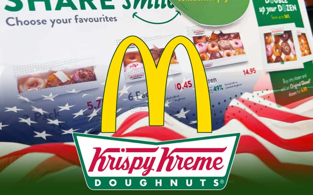 McDonalds en Krispy Kreme Doughnuts gaan samenwerken in Amerika met de Original Glazed in Mc Cafes