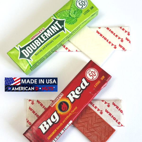 Made in USA CHewing Gum Doublemint Wrigleys and Canels Spearming