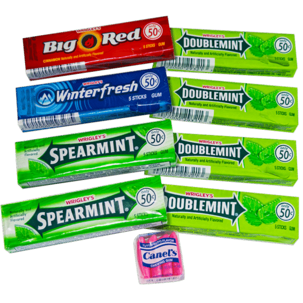 Wrigleys Chewing Gum Megapack Big Red Winterfresh Spearmint Doublemint Canels