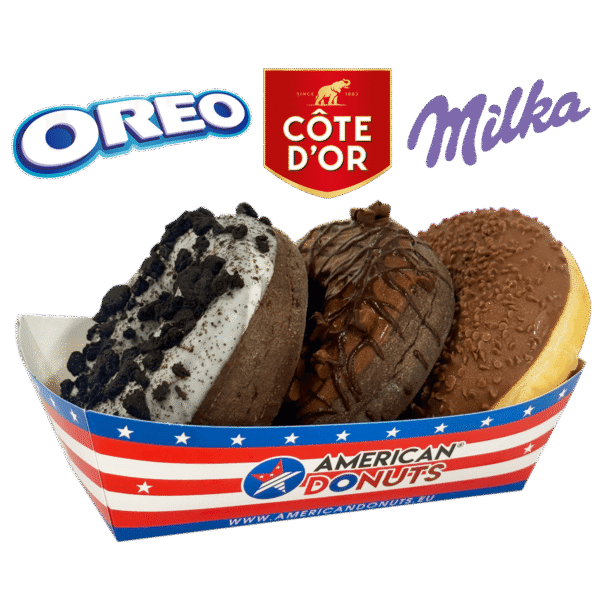 Oreo Cote D'Or Milka Doughnuts Premium Filled Gevulde Donuts