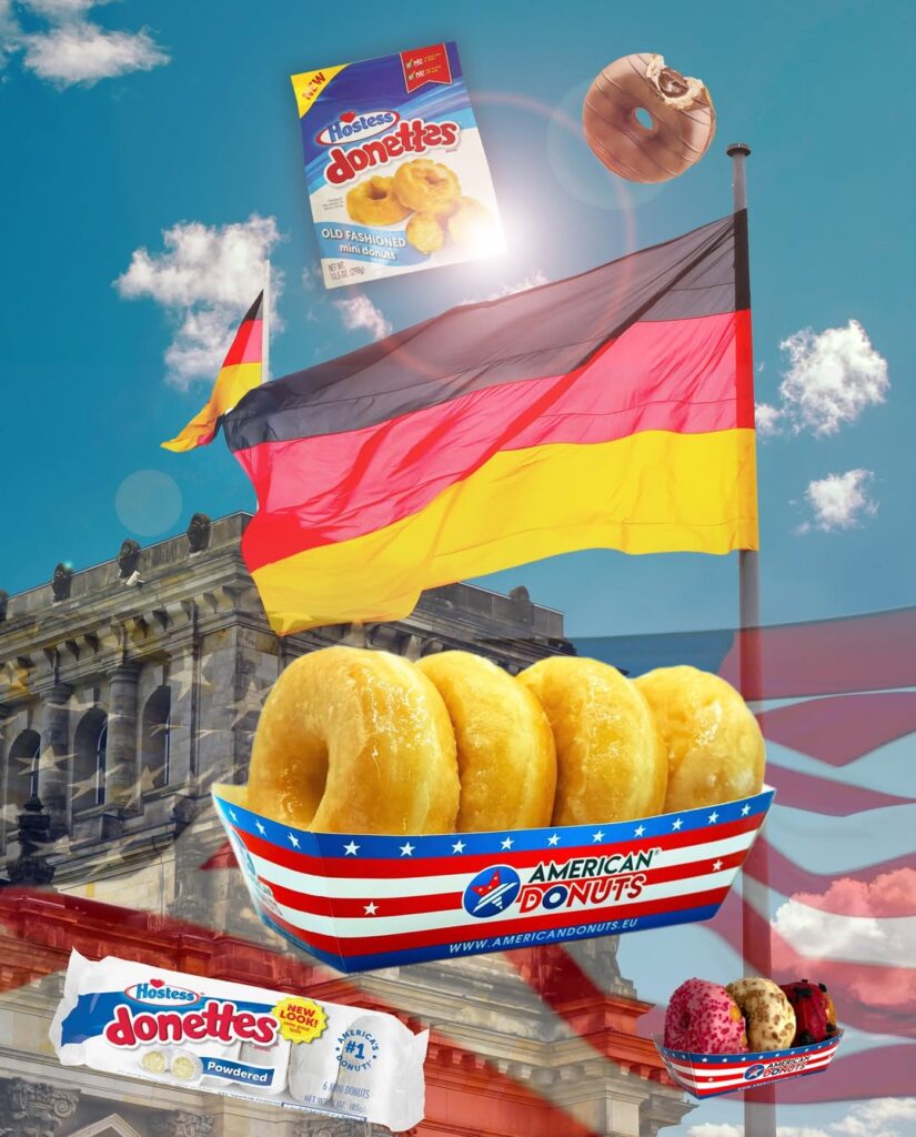 American Donuts verkauft Original Glazed Donuts im Großhandel Amerikanisch